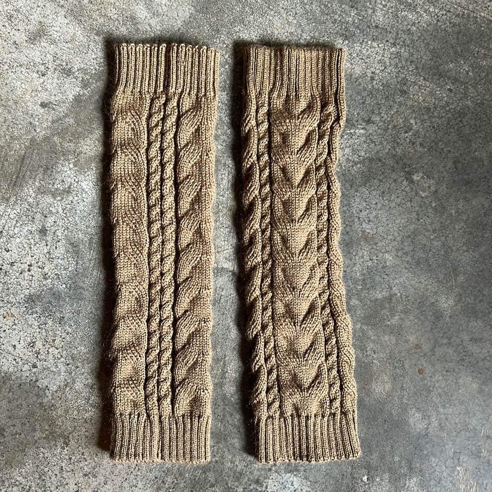 🤎🤎 Leg Warmers Brown Cable Knit 🤎🤎